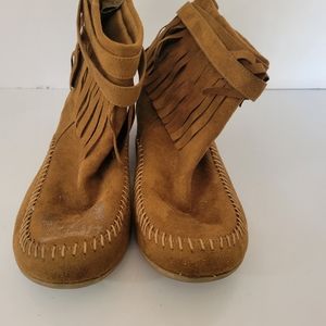 AIRWALK SUEDE MOCCASIN ANKLE BOOT, BIN J